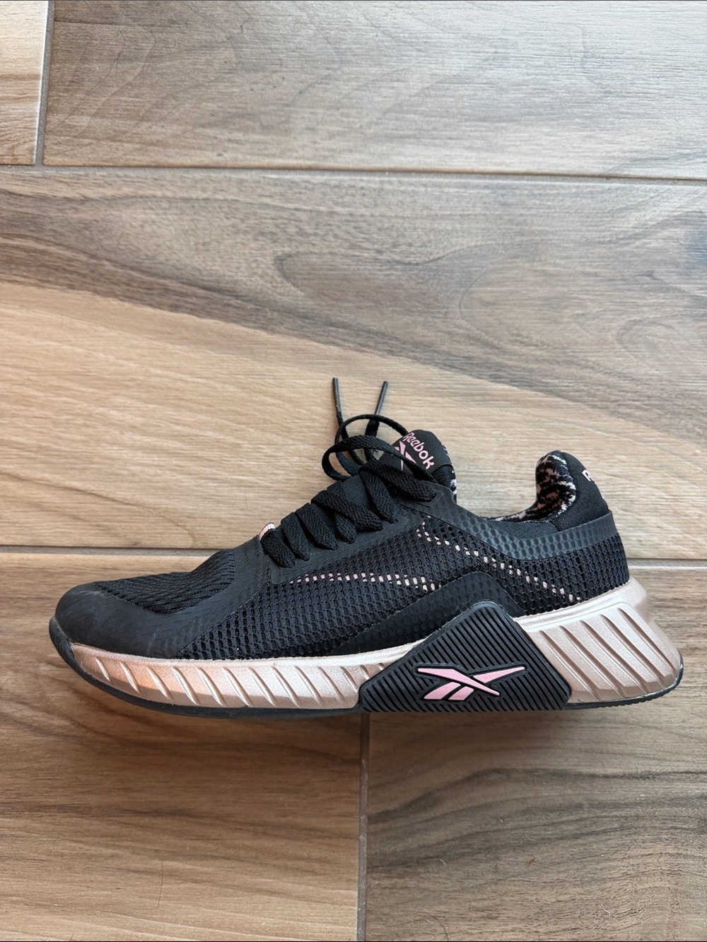 Reebok Black and Pink Lightweight Runner